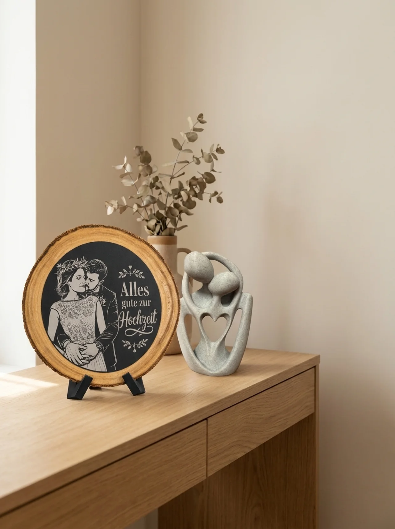 Personalisierte Schieferplatte mit Gravur als Geschenk