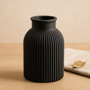Elegante Rillen-Vase
